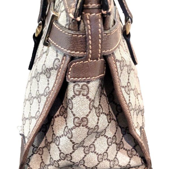 VERY RARE~GUCCI~OPHIDIA~SHERRY LINE~LIMITED EDITION/ TURN/KEY LOCK/TOTE/HANDBAG - Picture 9 of 14